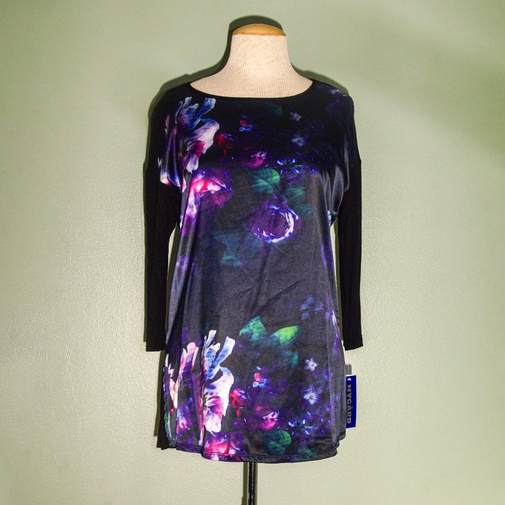 Nygard Floral Stretch Tunic Size PS